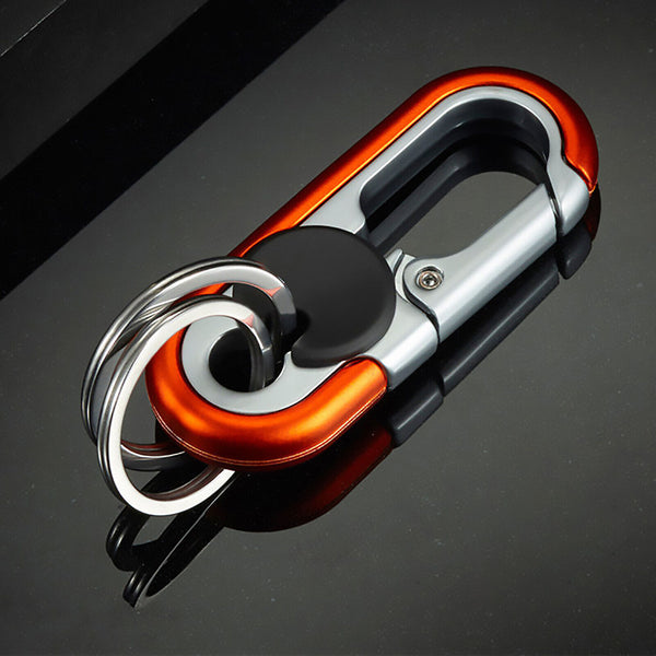 1X Outdoor Climbing Stainless Steel Buckle Carabiner Keychain Key Ring Clip Hook