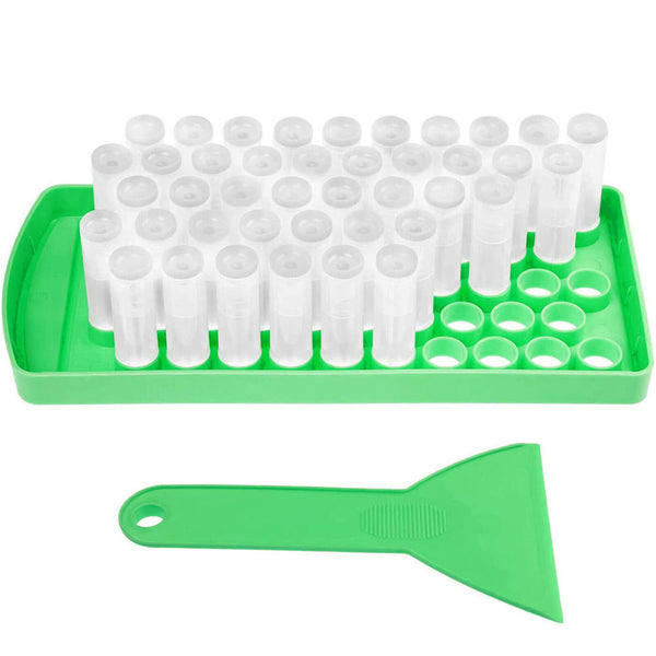5ML Lip Balm Filling Tray & Spatula Set 50 Lip Balm Containers Handmade DIY Tool