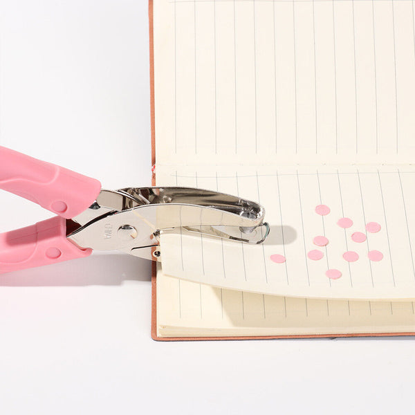 Manual Puncher Paper Hand Hole Punch Cutter Circle Heart Star Soft Grip