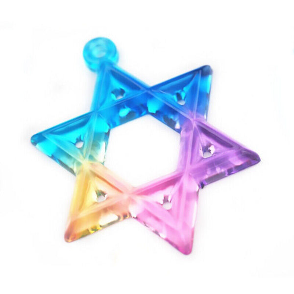 Pentagram Resin Casting Silicone Mold Pendant Necklace Making Epoxy Craft DIY