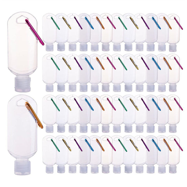 Empty Refillable Plastic Bottles With Belt Clip Hook Travel Sanitizer Bottle AUS