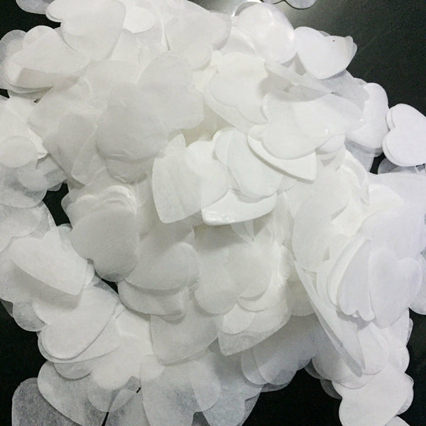 10000x White Heart Birthday Party Wedding Confetti Tissue Paper Biodegradable AU