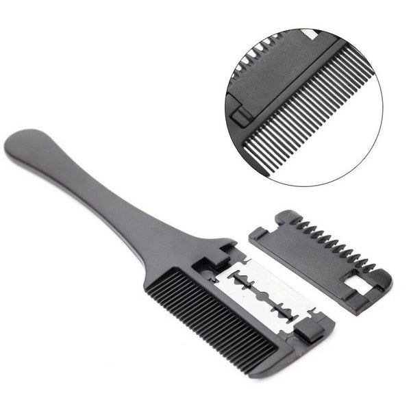Double Side Hair Razor Thinning Comb Layer Shaaper Cutting Comb Razor Blades AU - Lets Party