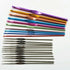 22 Size Multi Coloured Aluminium Crochet Hooks Yarn Knitting Needles Set 22 Pcs - Lets Party
