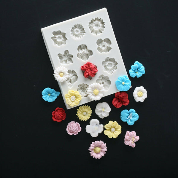 3D Silicone Flower | Fondant Lace Flower | Sugarcraft Cake Decor | Baking Mold