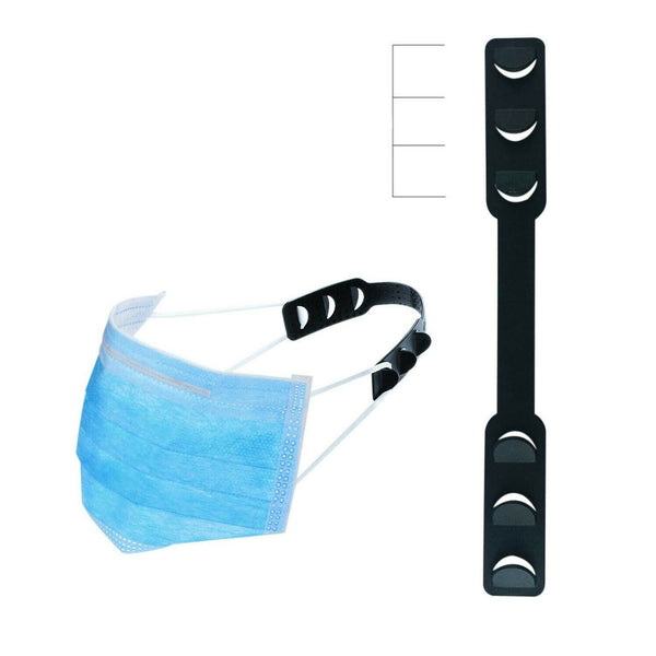 Face Mask Adjustable Ear Hook Strap Extension Release Pain Ear Saver Buckle  - Lets Party