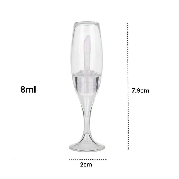 5/10Pcs 8ml Lip Gloss Tube Wine Glass Shaped Lipstick Container Lip Balm Bottle - Lets Party