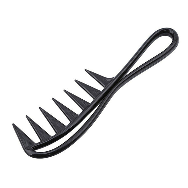 Wide Tooth Shark Hair Comb Detangler Curly Hair Hairdressing Massage Hair Brush - Lets Party