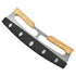 Kitchen Stainless Steel Pizza Cutter Rocker Blade Slicer 35CM +Protective Cover - Lets Party
