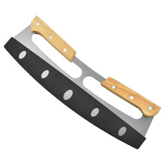Kitchen Stainless Steel Pizza Cutter Rocker Blade Slicer 35CM +Protective Cover