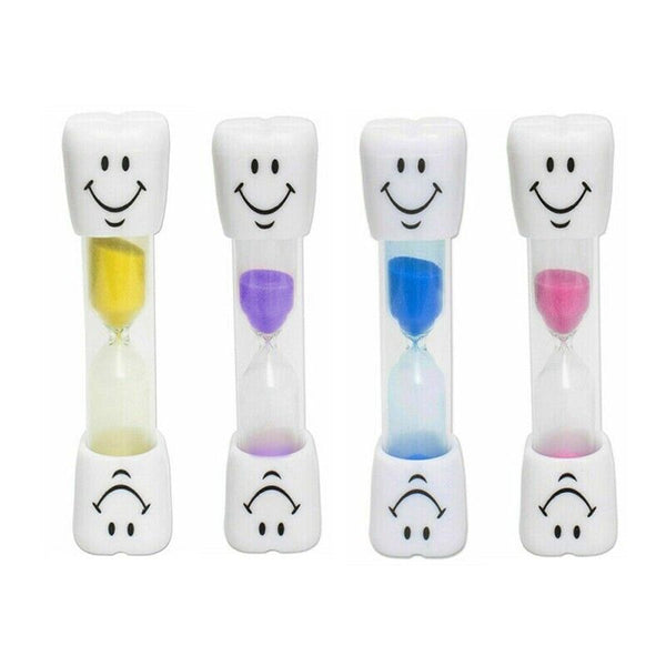 3 Mins Hourglass Sand Timer Kids Gifts Egg Kitchen Smiley Tooth Brushing Clock