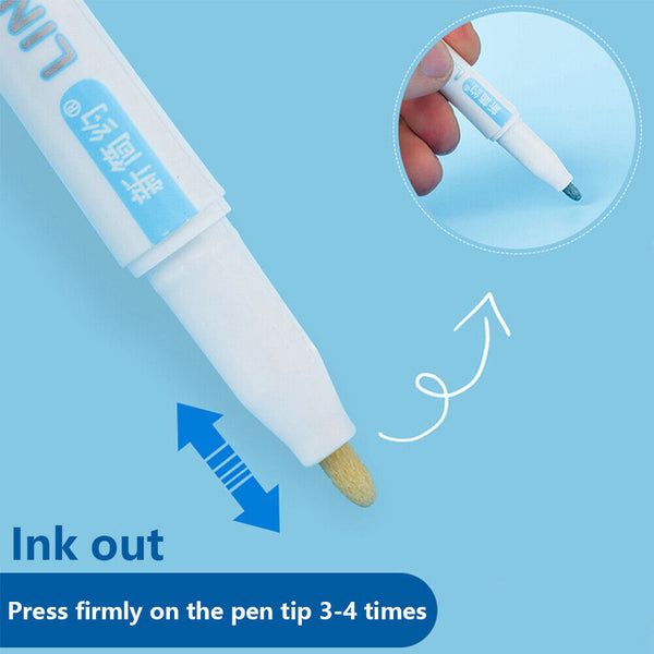 12 Color Drawing Double Line Outline Pen Highlighter Marker Pens Doodle Dazzle