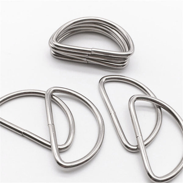 50-500X D Ring Metal Buckle D-rings 2.5cm Strap Loop Webbing Strapping Ring AU