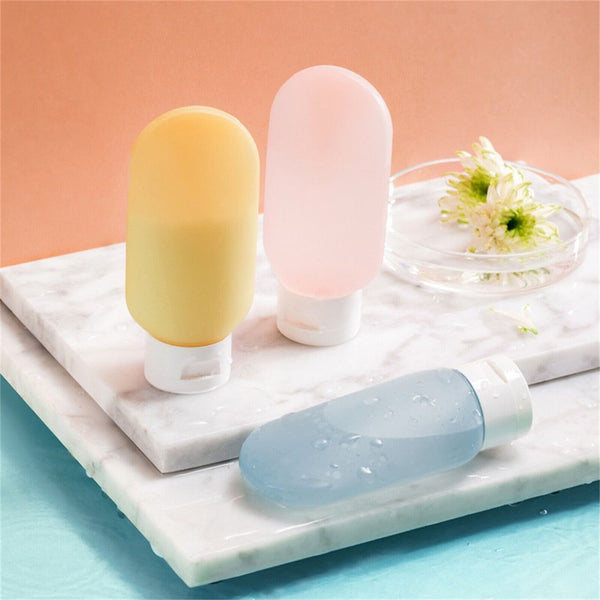 6PCS Travel Bottles Tube Squeeze Shampoo Shower Empty Lotion Sub-bottling AU