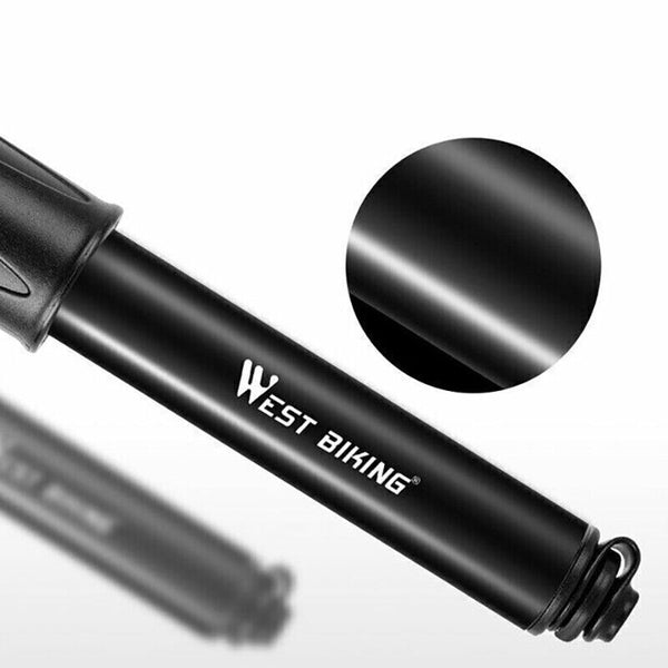 Aluminium MINI BICYCLE AIR PUMP Bike Hand Ball Inflator Portable Cycling Tyre AU