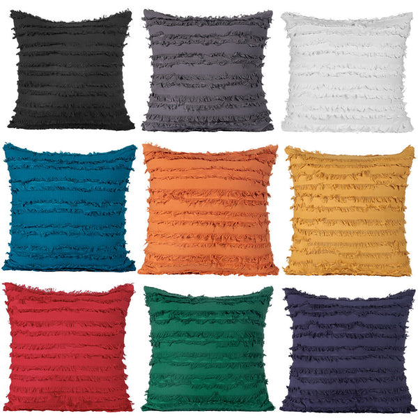 Boho Tassels Fringe Cushion Cover Striped Decorative Lounge Cushion Cover 45x45