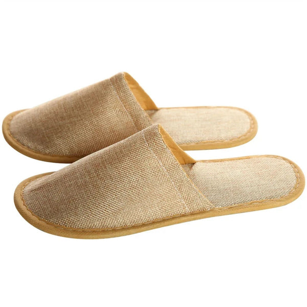 20/40/100Pairs Disposable Slippers Hotel Home Guest Closed Shoes Linen Shoes AUS