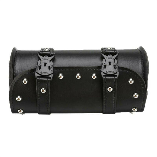 Universal Fork Bag For Harley Leather Tool Round Motorcycle Saddlebag Handlebar