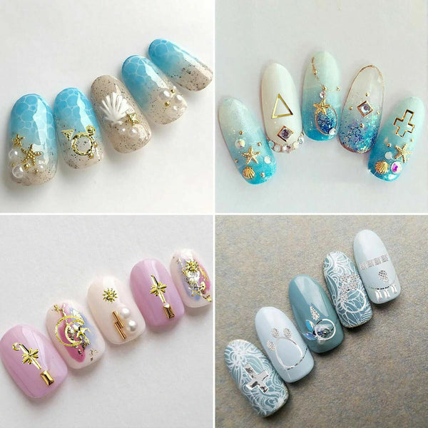 3D Assorted Nail Art Rhinestones Nail Decals Decoration Mix Gem Designs Tips