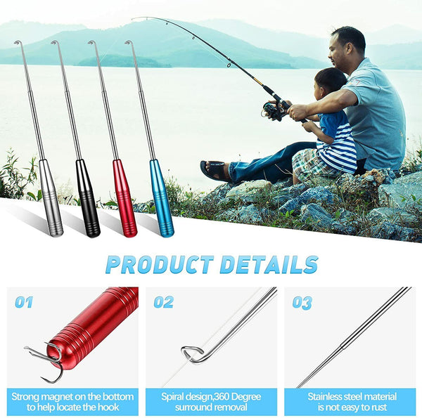 Fishing Hook Remover Stainless Steel Fishhook Dehooker Detacher Extractor AU