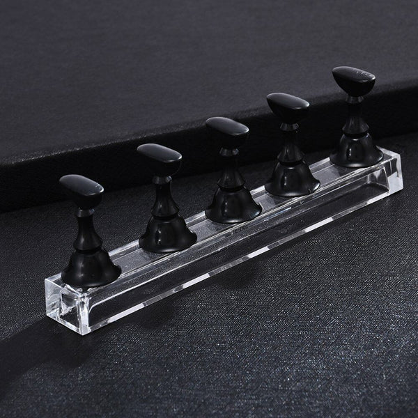 Magnetic Nail Tip Display Stand Holder Practice Set Art Training Tool Finger AU