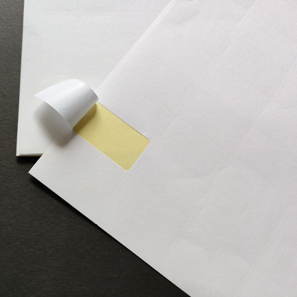 1300pcs Self Adhesive Labels Stickers White Blank School Office Tag 20 Sheets AU