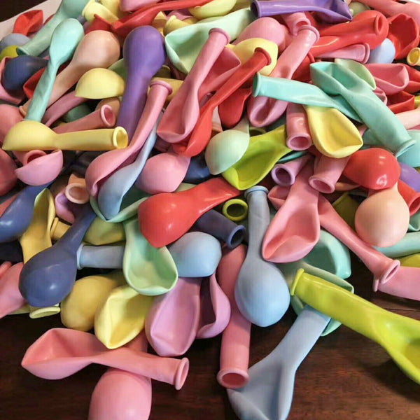 100PCS 12cm Macaron Balloons Pastel Candy Balloon Birthday Party Wedding AU