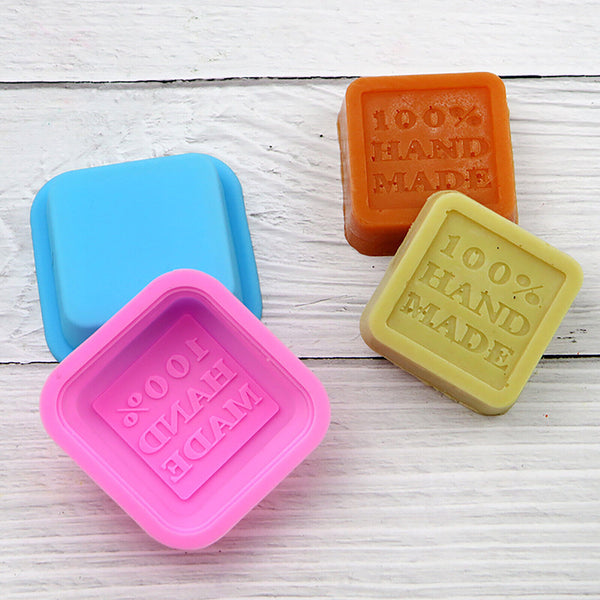 24pcs Silicone Soap Mould For DIY Handmade Soap Making Square Shape Molds AU