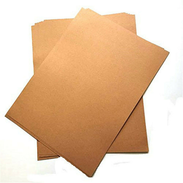 200x A4 250GSM Brown Kraft Thick Paper Sheet Natural Recycled Invitation Wedding
