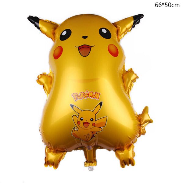 5pcs Pokemon Pikachu Helium Foil Balloon Set Party Supplies Decoration