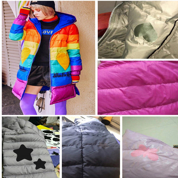 9x Down Jacket Repair Patches Nylon Stickers Waterproof Adhesive Hole Repairing