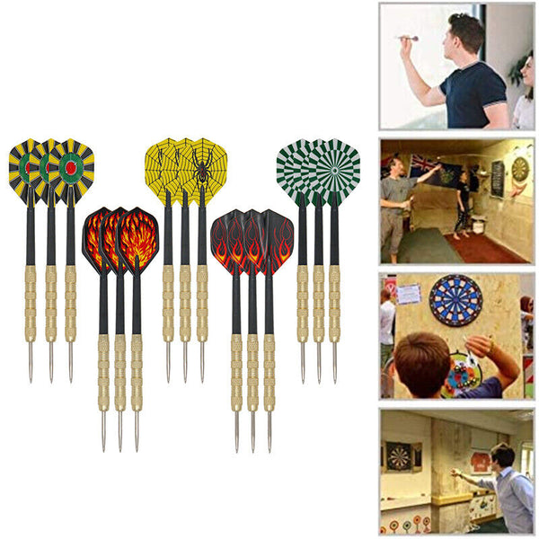 3 pcs(1 sets) of Steel Tip Darts Needle Slim Barrel With Nice Dart Flights Set
