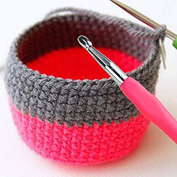 17x Crochet Hook Set Aluminum Knitting Needles Sewing DIY Tools Soft Grip Handle