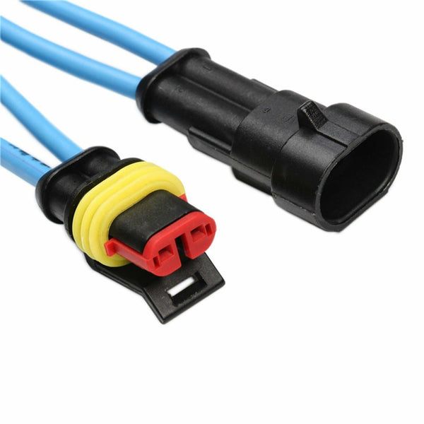 10 Set 1/2/3 Pin Waterproof Car Electrical Wire Sealed Connector Plug Cable 12V