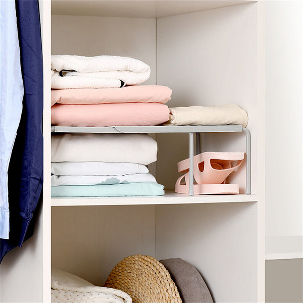 Adjustable Cupboard Storage Shelf Organiser Holder Pantry Stand Rack Kitchen