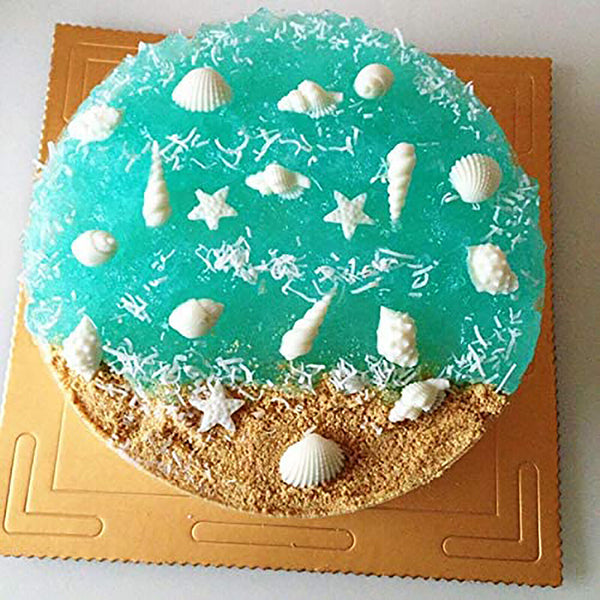 Shells Liquid Seashell Mould Fondant Chocolate Cake Silicone Molds 3D Beach