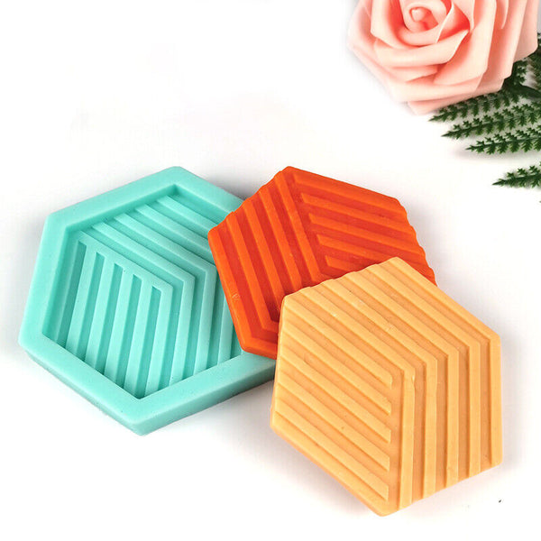 Silicone Coaster Mat Storage Holder Set Resin Casting Mold Epoxy DIY Mould Craft
