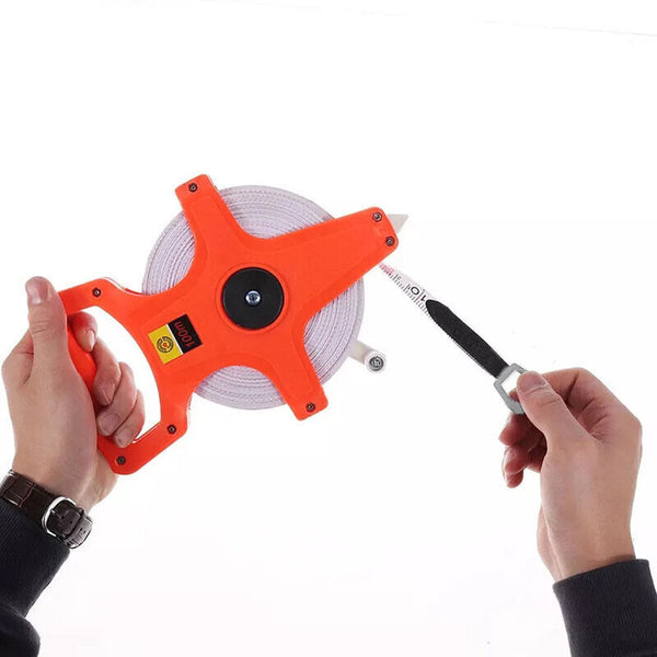 Tape measure 30M 50M 100M Fiberglass Open Reel Measuring Metric Imperial new AU