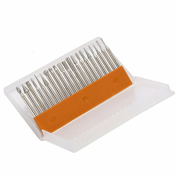 30Pcs + 20pcs Diamond Burr Engraving Rotary Tool Drill Bit Kit Burrs Bur 2 KITS