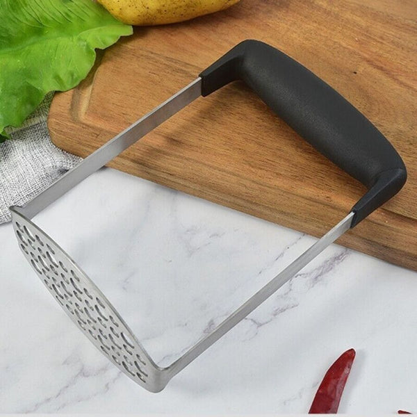 Potato Masher Vegetable Tool Stainless Steel Heat Kitchen Resistant Press Rice A