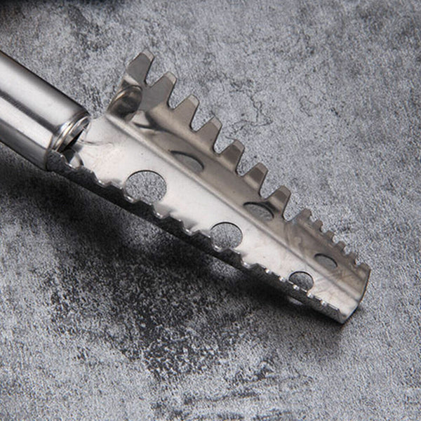 Fish Scale Scaler Scraper Remover Cleaner Kitchen Tool Stainless Steel