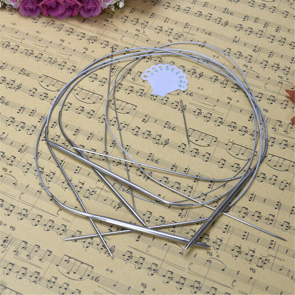 11pcs 80cm Circular Knitting Needles Set Stainless Size 1.5mm to 5mm AUS STOCK - Lets Party