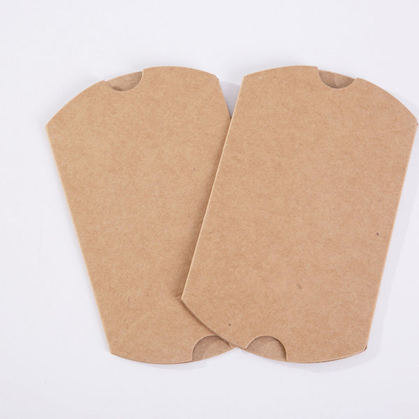 100pcs Candy Boxes Pillow Favor Gift Box Wedding Party Favour Kraft Paper