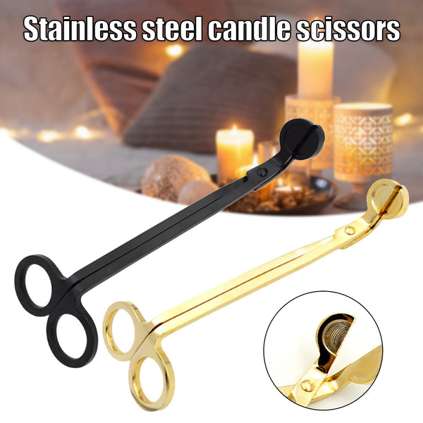 Steel Candle Wick Trimmer Oil Lamp Trim Scissor Cutter Tool Hook Clipper Candles
