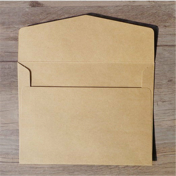 100PCS Recycled Khaki Kraft Envelopes for Wedding Cards FREE Postage- A Grade AU