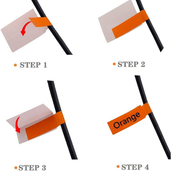 150X A4 Network Fiber Cable Label sticker Self-adhesive WaterProof Printable