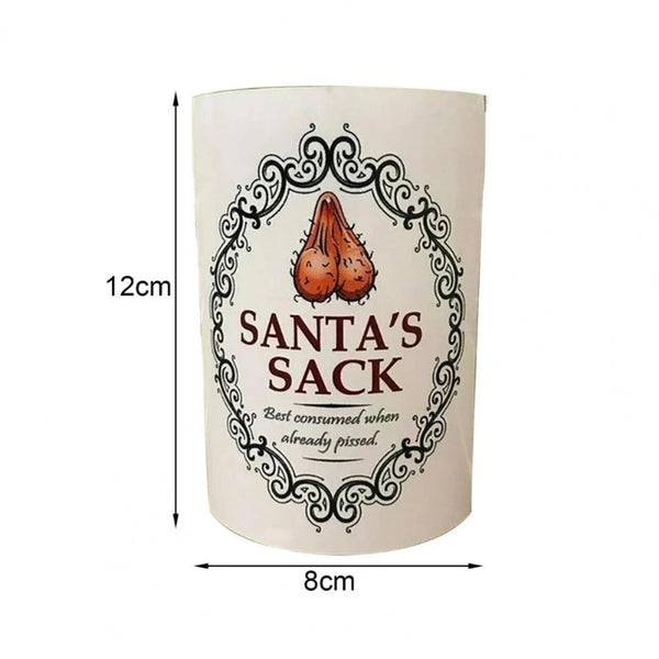 Christmas Funny Bottle Labels Novelty Funny Joke Happily Wine Bottle Label
