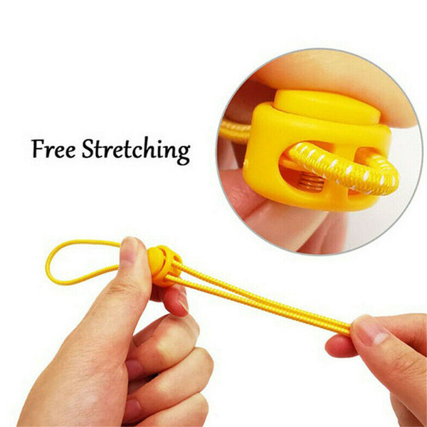 UP 200X Double Hole Toggle Cord Stopper Lock End Drawstring Spring Loaded Holes