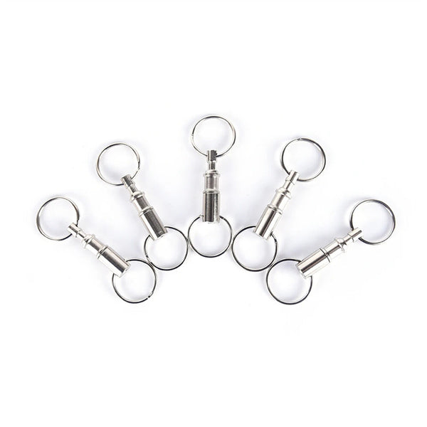 16PCS Detachable Quick Release Removable Keyring Keychain Key Ring Pull Apart AU