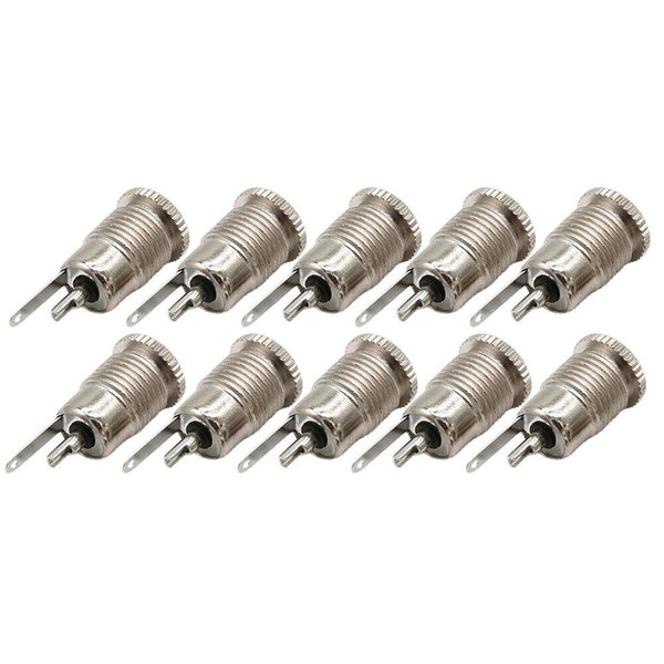 10pcs 5.5 mm x 2.1mm DC Power Jack Socket Female Panel Mount Connector DC 30V 5A